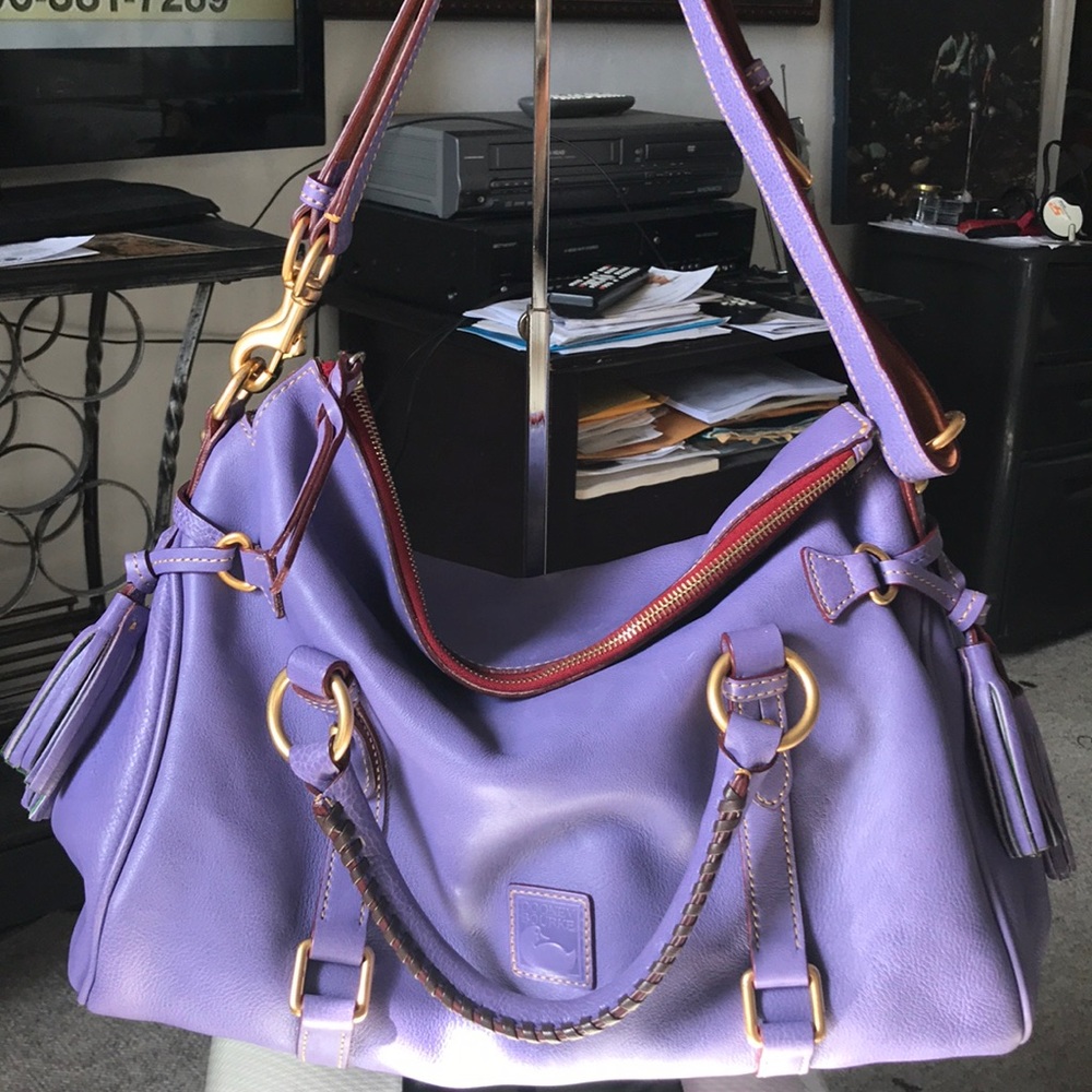 D&B Excellent Condition Lavender Florentine satche